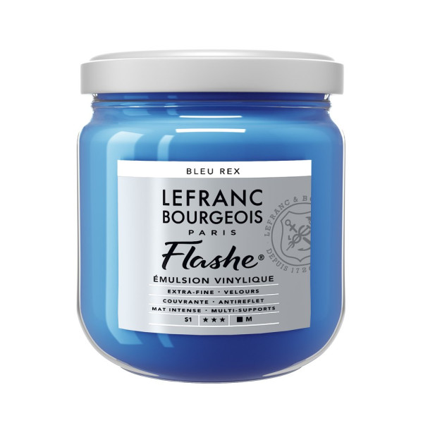 photo-Peinture vinylique - Flashe - Bleu Rex - 067 - Lefranc Bourgeois - 400ml