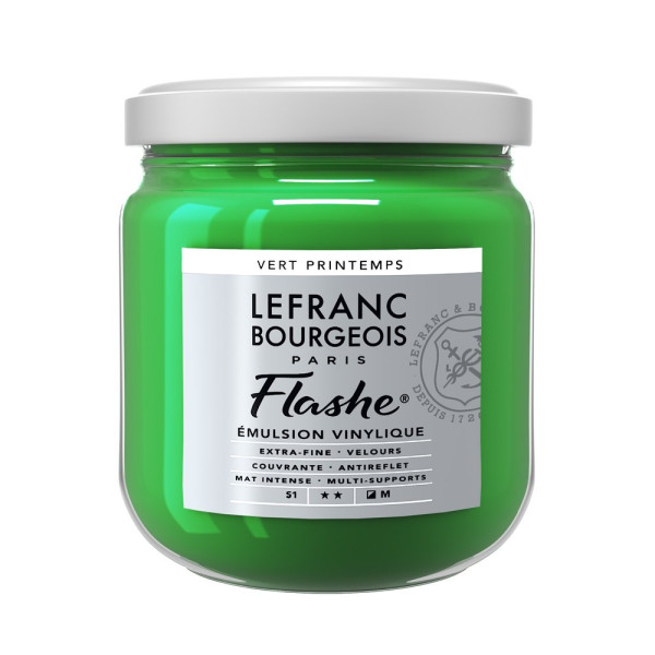photo-Peinture vinylique - Flashe - Vert printemps - 544 - Lefranc Bourgeois - 400ml