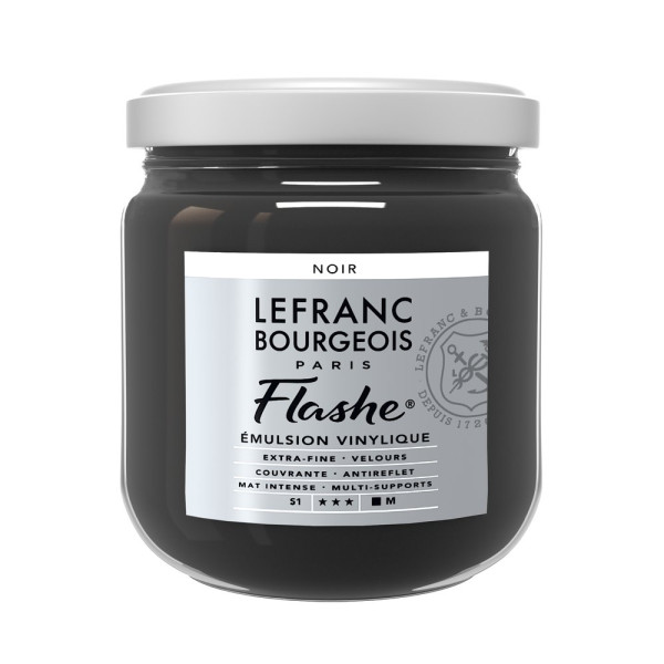 photo-Peinture vinylique - Flashe - Noir - 265 - Lefranc Bourgeois - 400ml