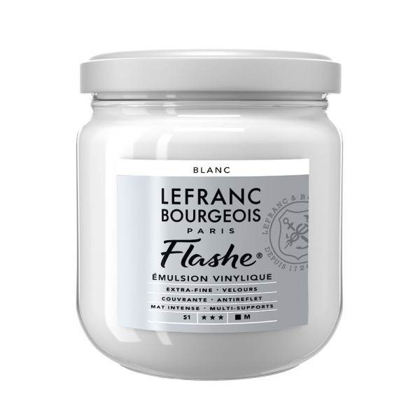 photo-Peinture vinylique - Flashe - Blanc - 022 - Lefranc Bourgeois - 400ml