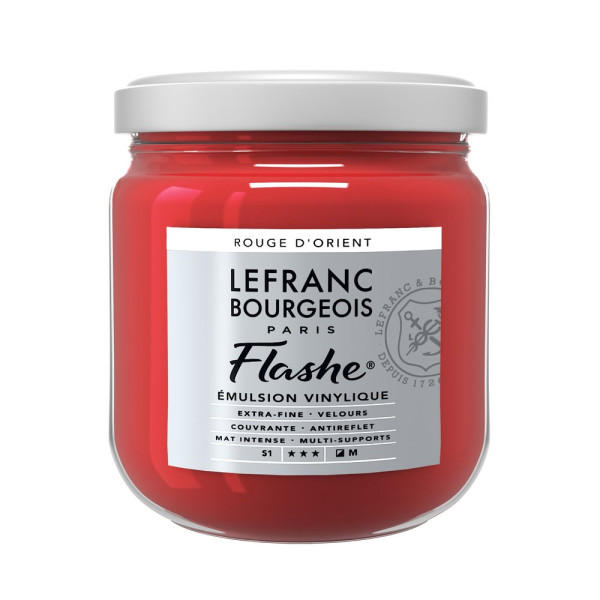photo-Peinture vinylique - Flashe - Rouge Orient - 382 - Lefranc Bourgeois - 400ml