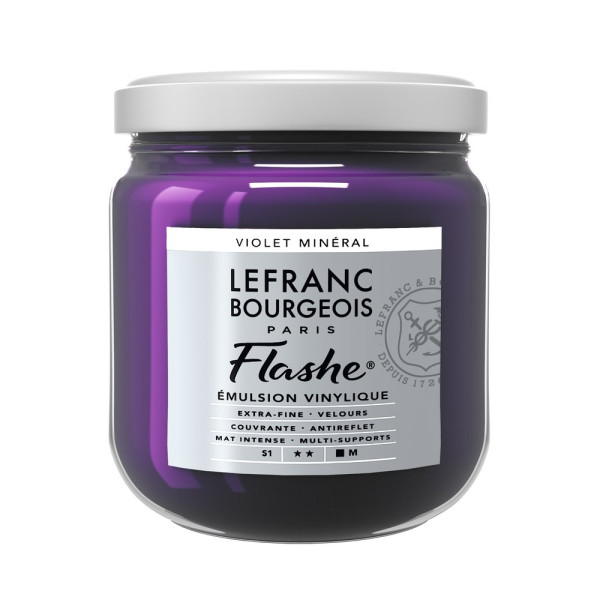photo-Peinture vinylique - Flashe - Violet minéral - 826 - Lefranc Bourgeois - 400ml