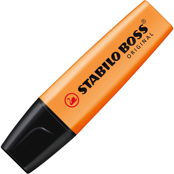 Surligneur - STABILO BOSS Original - Orange fluo - Pointe large