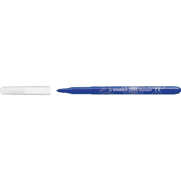 Feutres de coloriage - STABILO power max -  Bleu - Pointe large - 12 feutres