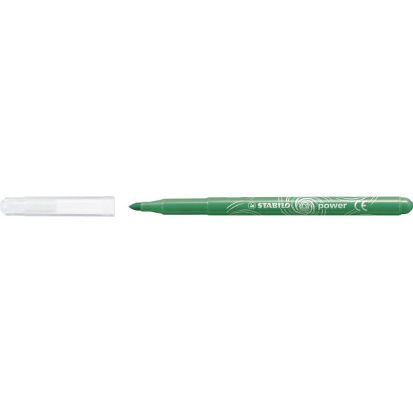 Feutres de coloriage - STABILO power max - Vert - Pointe large - 12 feutres
