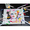Feutres coloriage - STABILO Pen 68 brush - Arty - Mine pinceau - 20 couleurs