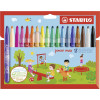 photo-Feutres coloriage - STABILO power max - Pointe large - Enfant - 18 couleurs