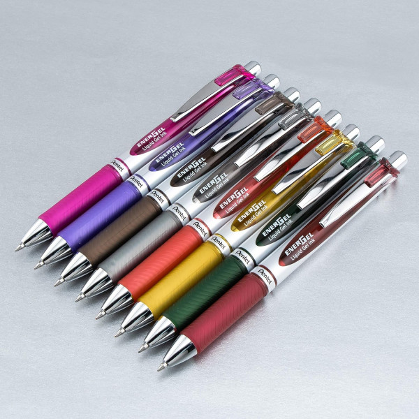 Stylo Energel - Pointe moyenne - 0.7mm - Turquoise - Pentel