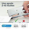 Agrafeuse + agrafes 24/8mm - 1 boite de 1000 agrafes - Mécanisme Bypass - Chrome - Rapesco