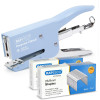photo - Agrafeuse + agrafes 26/8mm - 2 boites de 5000 agrafes - Bleu clair - Rapesco