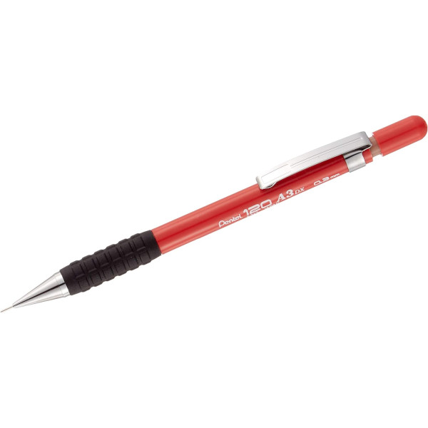 photo - Porte-mines - Rouge - Rechargeable - Mine 0.3mm - Pentel - Hi-Graph