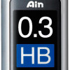 Mines pour porte-mines - HB - 0.3mm - Étui de 15 mines - Pentel