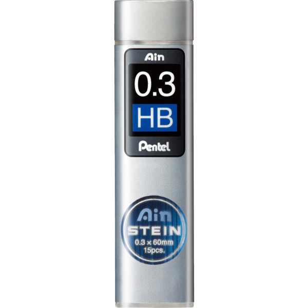 photo - Mines pour porte-mines - HB - 0.3mm - Étui de 15 mines - Pentel