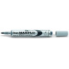 Set 4 marqueurs + brosse magnétique - Effaçable - Pointe ogive - Tableau blanc - Pentel - Maxiflo