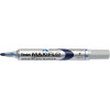 Set 4 marqueurs + brosse magnétique - Effaçable - Pointe ogive - Tableau blanc - Pentel - Maxiflo