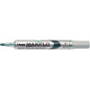 Set 4 marqueurs + brosse magnétique - Effaçable - Pointe ogive - Tableau blanc - Pentel - Maxiflo