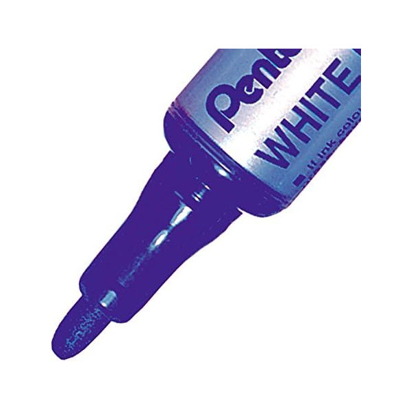 Set 4 marqueurs + brosse magnétique - Effaçable - Pointe ogive - Tableau blanc - Pentel - Maxiflo