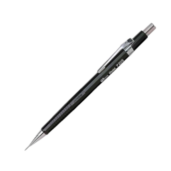 photo - Porte-mines - Noir - Rechargeable - Mine 0.5mm - Pentel - P205