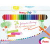 photo - 24 feutres de coloriage - Pour enfant - Pointe moyenne - Lavable - Pentel Arts
