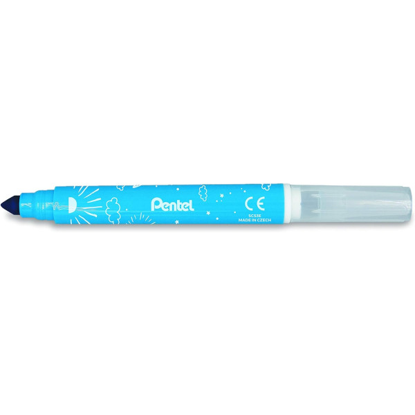 8 feutres de coloriage - Pour enfant - Pointe large - Lavable - Pentel Arts