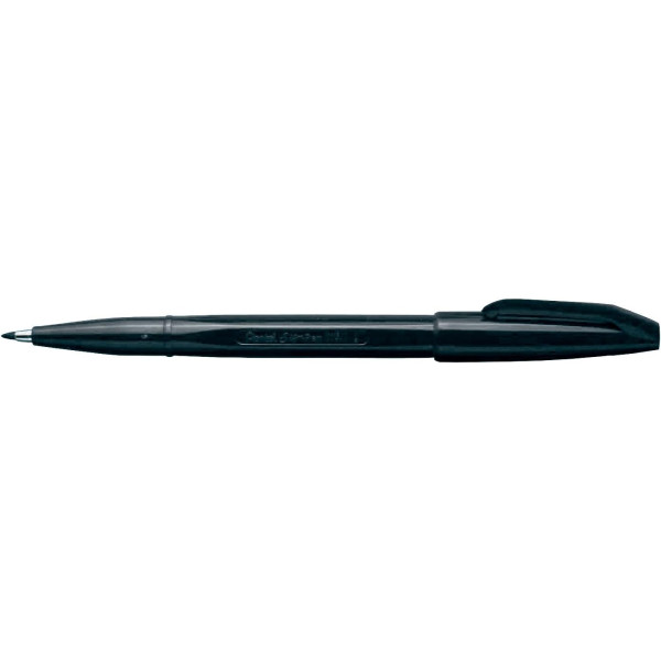 3 stylos feutres - Pointe acrylique - Noir Rouge Bleu - Pentel - Sign Pen