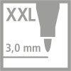 24 Feutres de coloriage - STABILO PowerMax - Pointe large - 12 couleurs - Pot métal