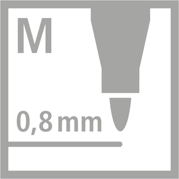 Feutres - STABILO pointMax - Pointe moyenne - Noir - Lot de 4 feutres