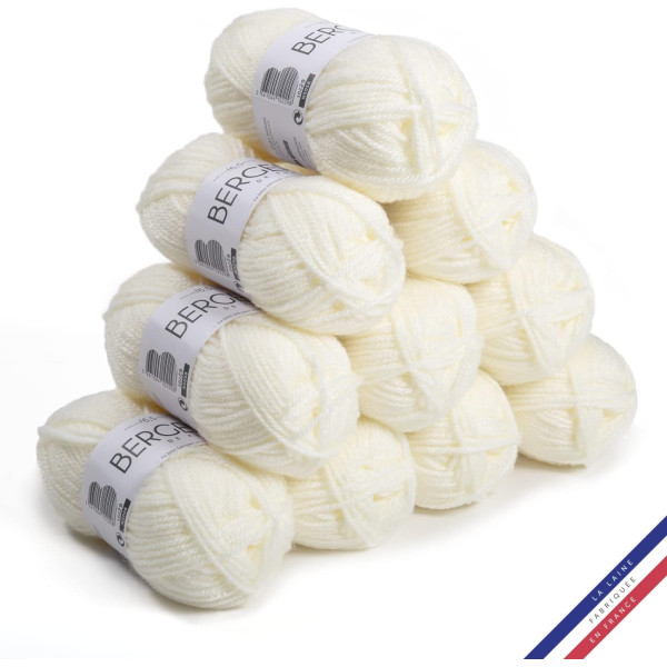 photo-10 pelotes de laine - Chantilly - 100% acrylique - Bergère de France - Barisienne 7