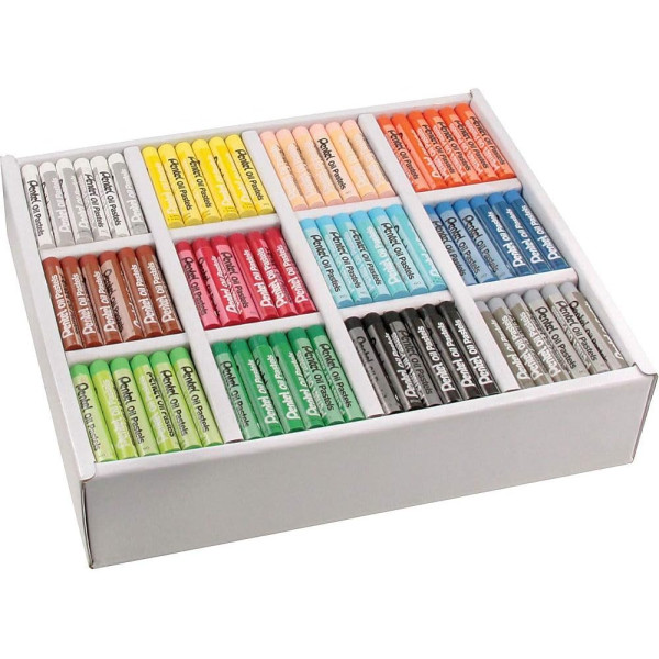 Pastels à l'huile - Coffret de 432 - Assortiment de couleurs - Pentel Arts