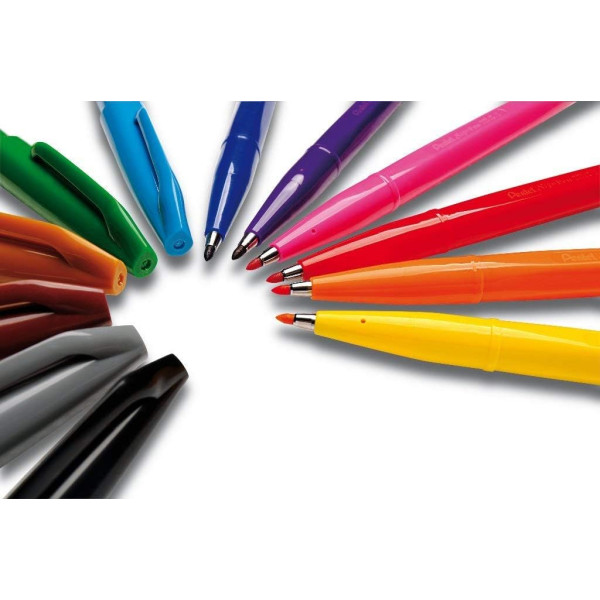 Stylo-feutre - Pointe acrylique - 2mm - Rose - Pentel - S520