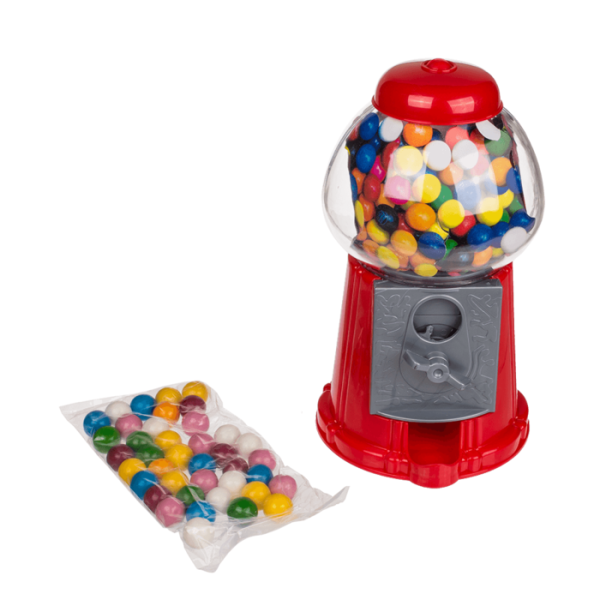 Distributeur de chewing-gum - Confiserie - Vintage - Bonbons inclus - Rechargeable