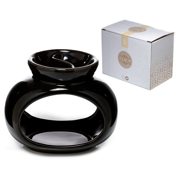 Brûleur à huile - Fondant à cire - Noir - Céramique - Décoration - Idées cadeaux