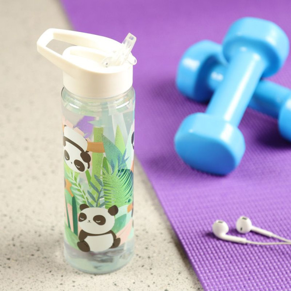 Gourde - Enfant - Plastique - Paille intégrée - Panda - Pandarama - 500ml