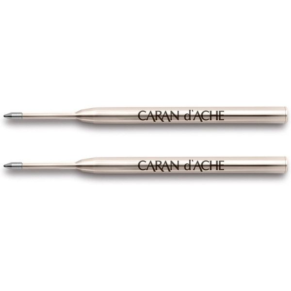 photo-2 recharges - Cartouche - Stylo à bille - GOLIATH - Caran d'Ache - Bleu - Pointe fine