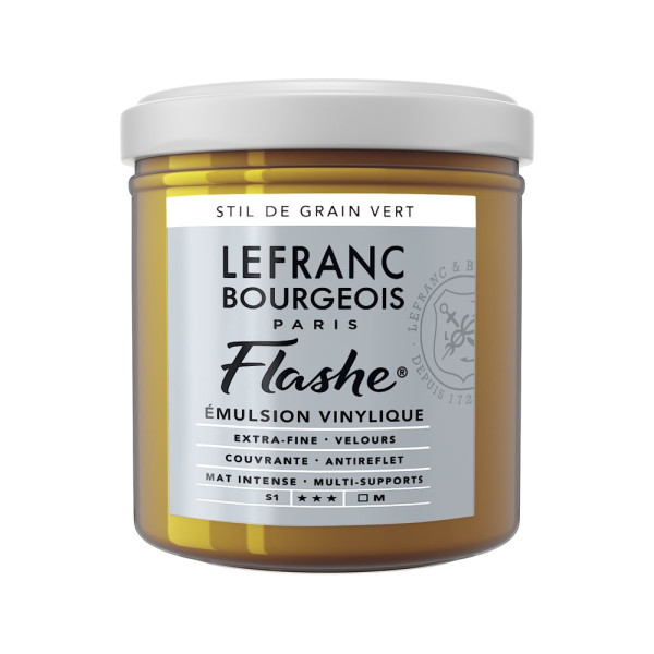 photo-Peinture vinylique - Flashe - Stil de Grain vert - 730 - Lefranc Bourgeois - 125ml
