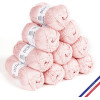 photo-10 pelotes de laine - Blush - 100% coton bio - 3mm - Tricot et crochet - Bergère de France