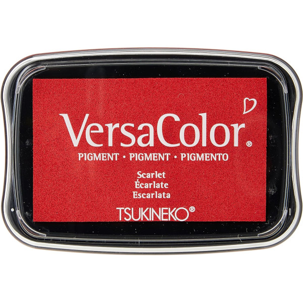 photo - Encreur - Séchage lent - Embossage - Rouge écarlate - VersaColor - Tsukineko