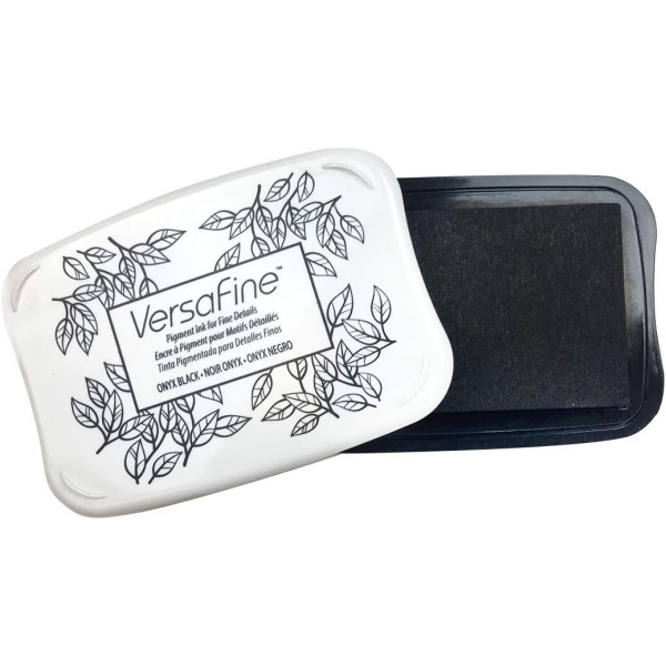 Encreur - Motifs détaillés - Aquarelle - Noir Onyx - VersaFine - Tsukineko