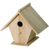 photo-Nichoir - Maison pour oiseaux - Bois - A décorer - 22x17x22cm - Artemio