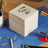 Boite en bois - Forme cube - 12x12x12cm - A décorer - Avec couvercle - Artemio