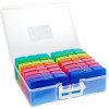 Boîte de rangement - Plastique - Inclus 16 petites boîtes colorés - 38x30x13cm