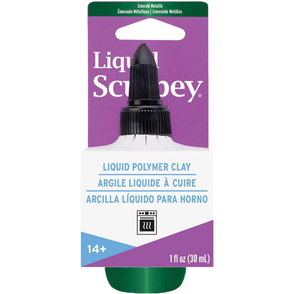 photo-
Argile liquide à cuire - Vert émeraude - Pour création de bijoux - Flacon 59ml