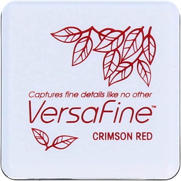 photo - Mini Encreur - Motifs détaillés - Aquarelle - Rouge cramoisi - VersaFine - Tsukineko