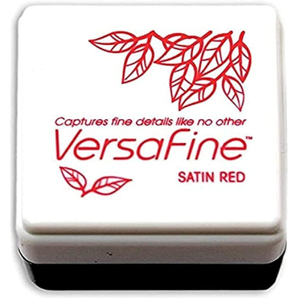 photo - Mini Encreur - Motifs détaillés - Aquarelle - Rouge satiné - VersaFine - Tsukineko