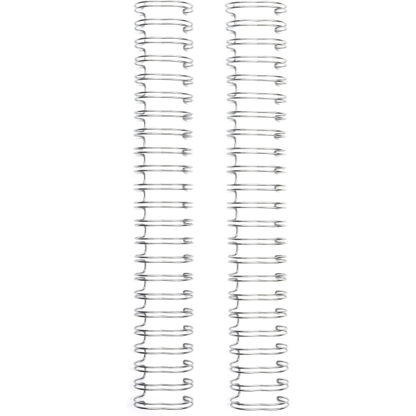 Spirales de reliure - Argent - 2,5cm diamètre - Album, carnet, journal - Scrapbooking