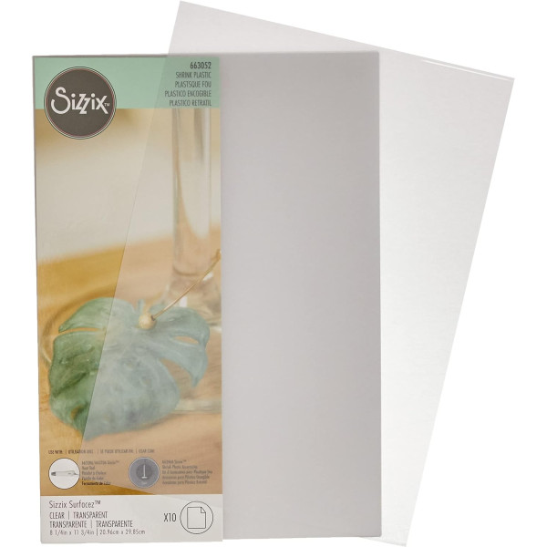 photo-Plastique fou - 10 feuilles - 20,9x29,8cm - Création bijoux, accessoires - Sizzix