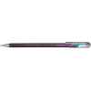 photo - Stylo roller - Encre gel Métallisée - Violet + bleu métallique - Pointe 1mm - Pentel - DualMetallic