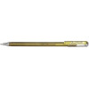 photo - Stylo roller - Encre gel Métallisée - Or - Pointe 1mm - Pentel - DualMetallic