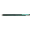 photo - Stylo roller - Encre gel Métallisée - Vert + bleu métallique - Pointe 1mm - Pentel - DualMetallic