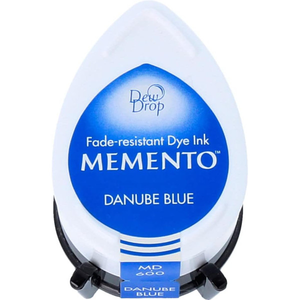 photo-Mini encreur - Séchage rapide - Aquarelle - Bleu danube - Memento - Tsukineko